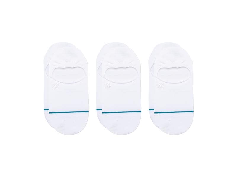 STANCE Socken Icon No Show Weiss 3er-Pack Socken in Grösse 43 - 47