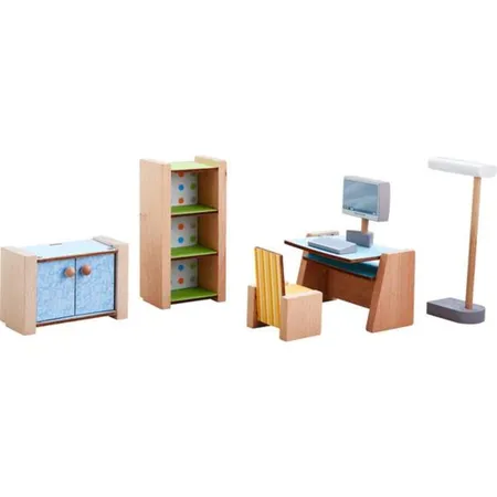 HABA 306155 Little Friends Puppenhaus-Möbel Arbeitszimmer