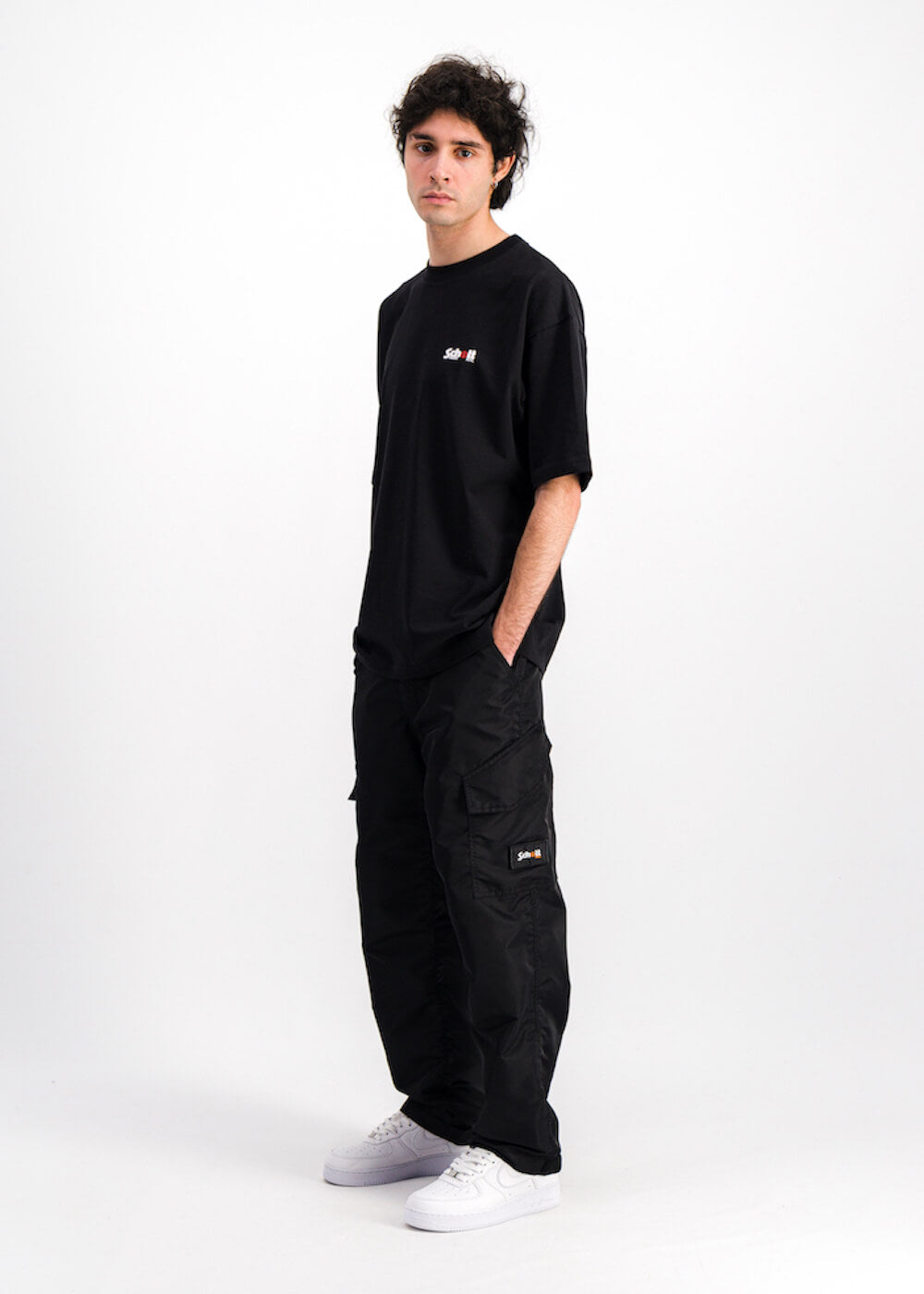 Wethenew Schott Double Logo T-Shirt Black