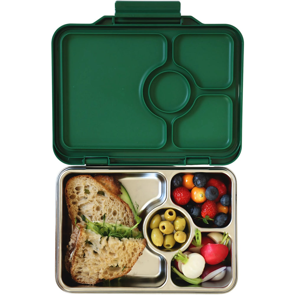 Køb Yumbox Dublin Green Prêt Stainless Steel 4-Sections