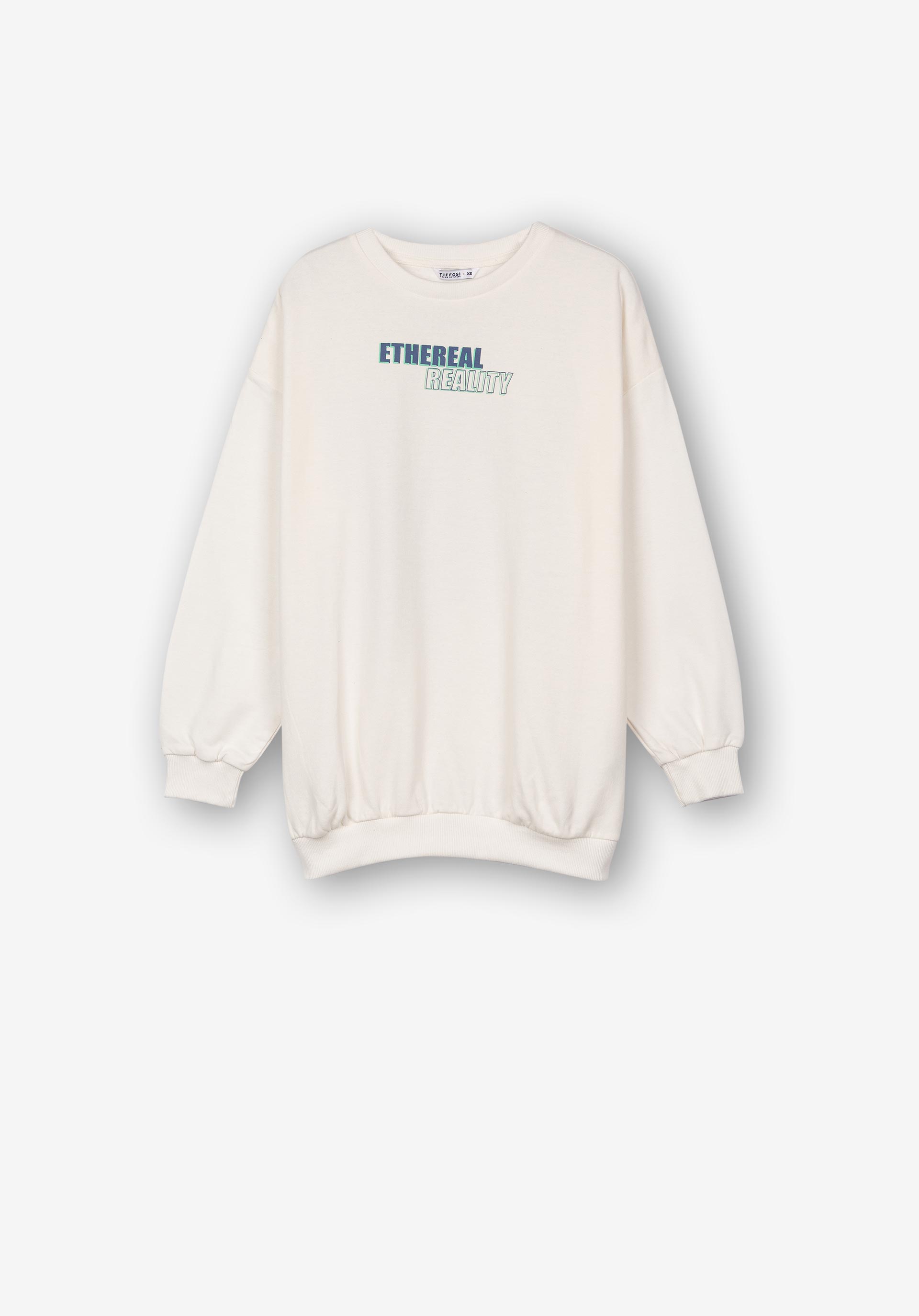 Sweatshirt com Estampado nas Costas