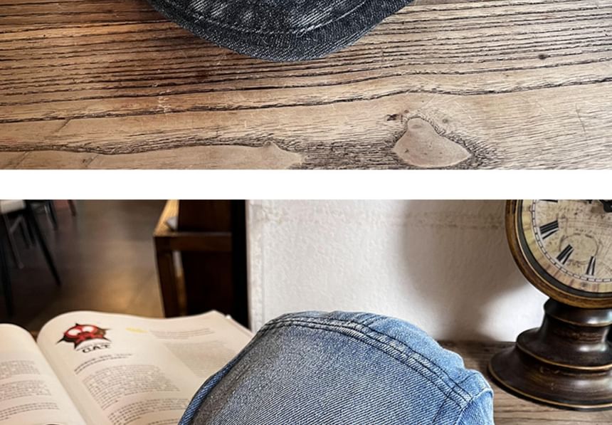 Cap Station - Denim krantenjongenspet