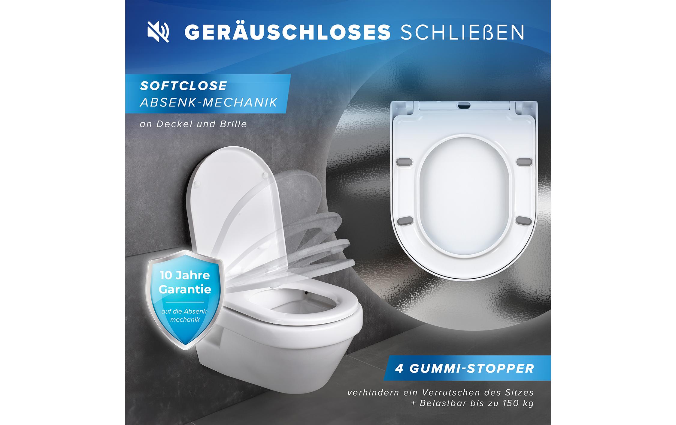 Toilettensitz D-FormWC-Sitz
