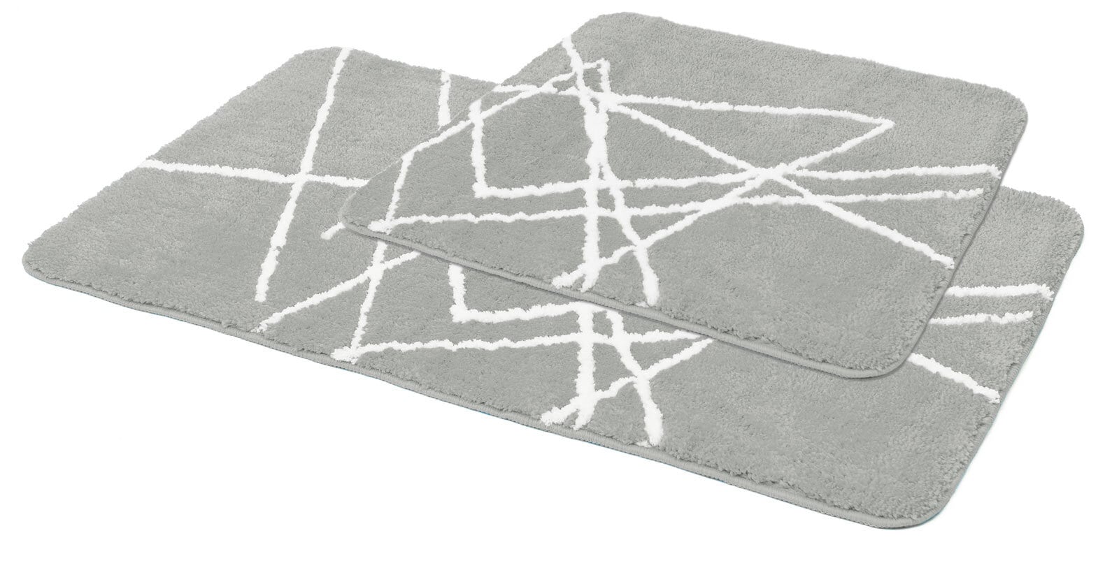 Badgarnitur Blizzard, kitt, 40x50/60x90 cm, Polyester