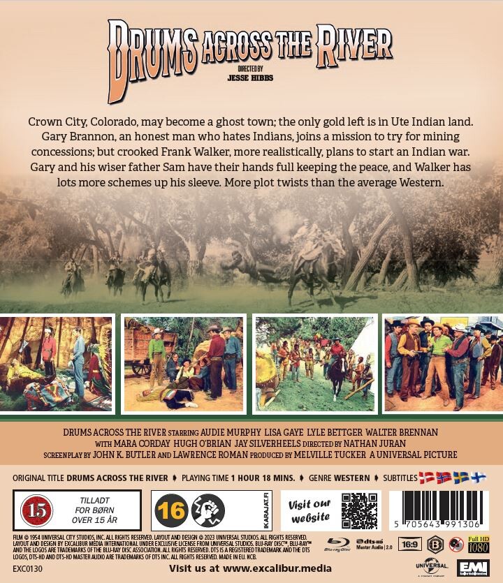 Drums Across The River / I Rødhudernes Dødsdal - Blu-Ray