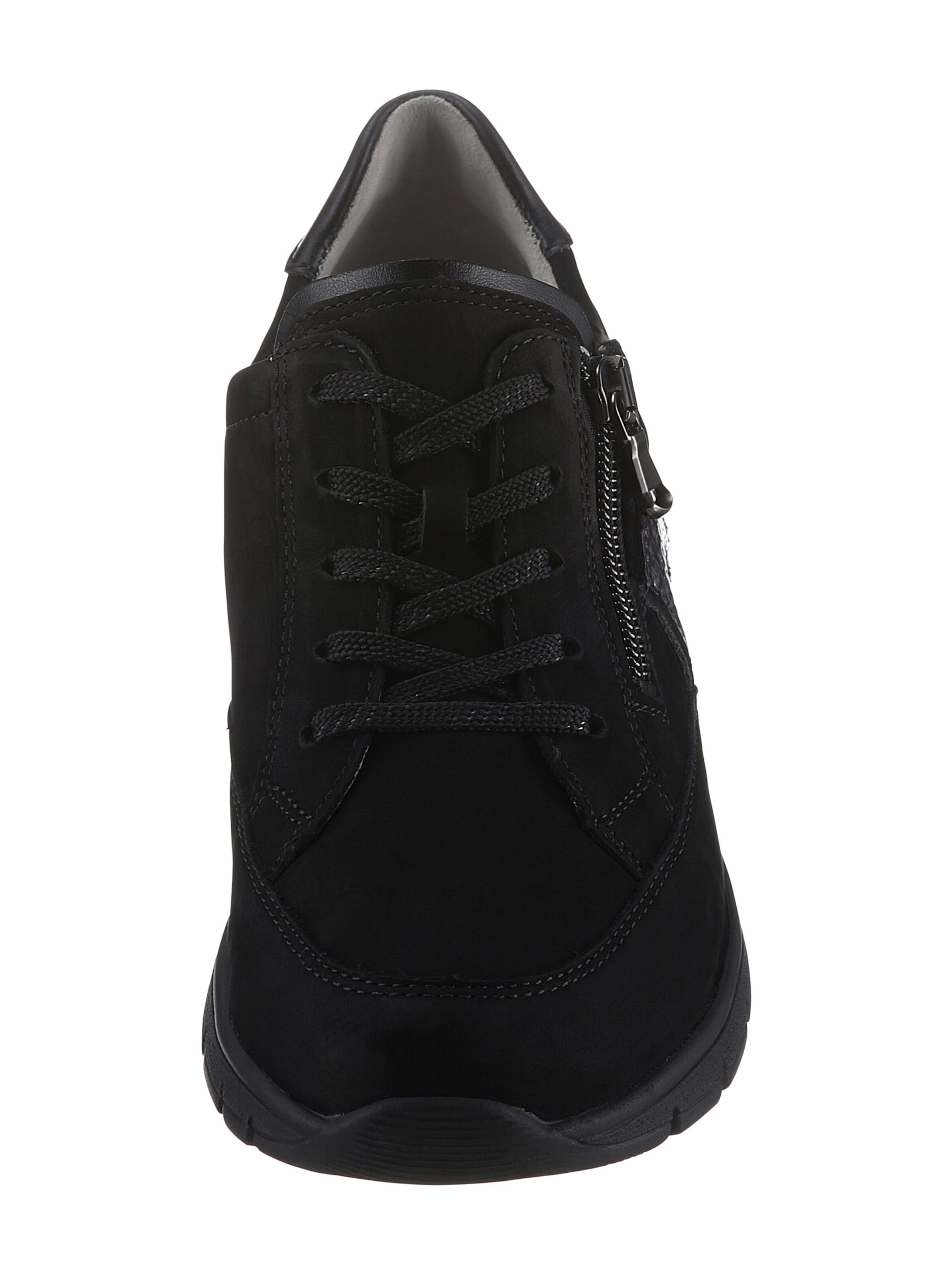 Waldläufer Schnürschuh in schwarz