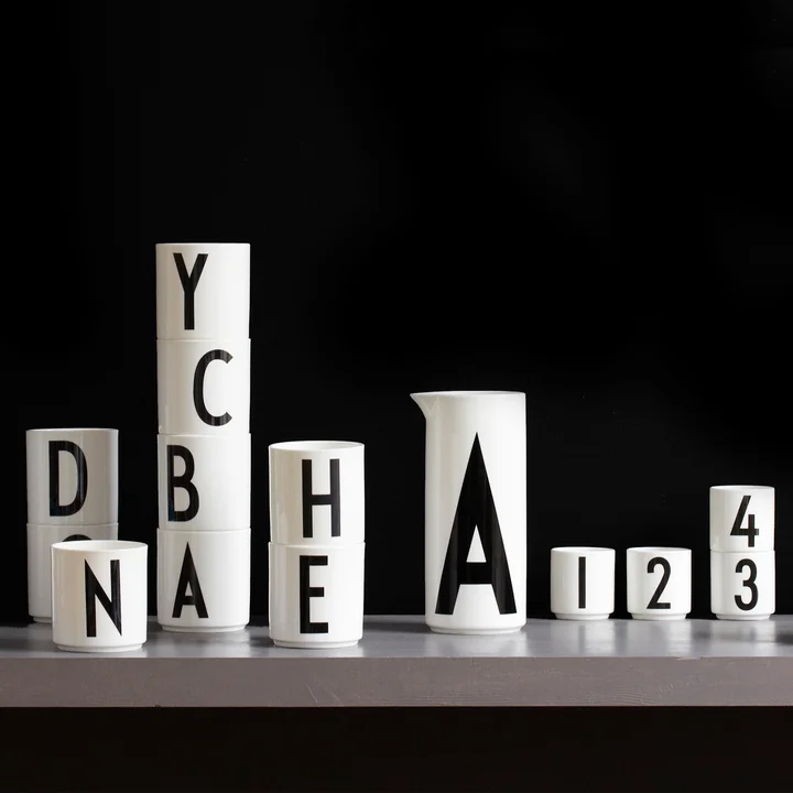 Design Letters - AJ Porzellan Becher I, schwarz