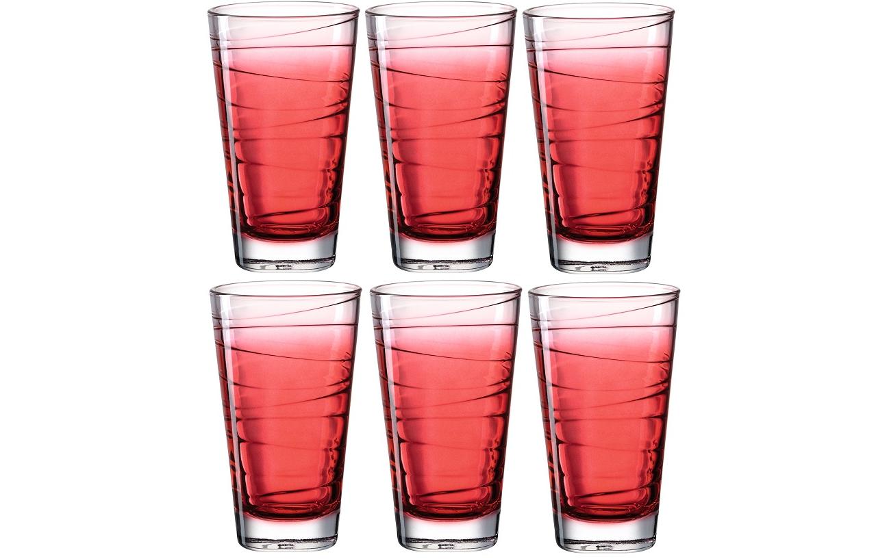 Trinkglas Vario Struttura 280 ml, 6 Stück, RotGläser-Set