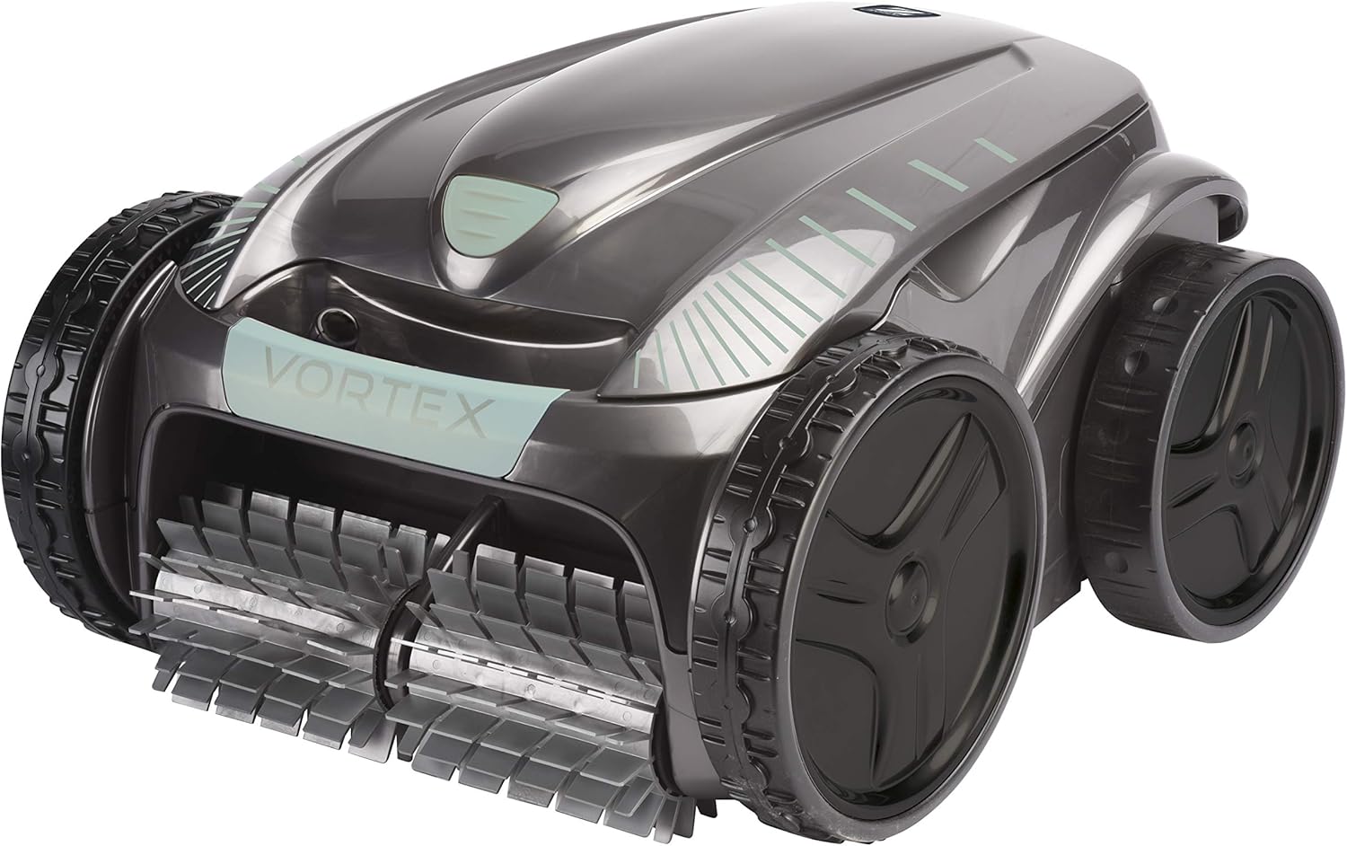 Zodiac Vortex AV34850 Robot nettoyeur autonome pour piscines jusqu’à 12 x 6 m, Nettoie le fond et le fond/parois, et est livré avec un charriot, couleur gris