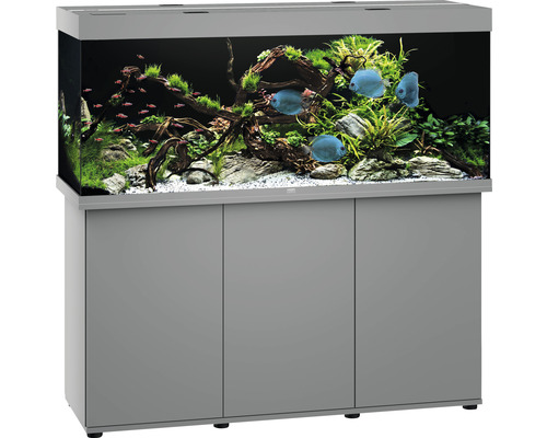 JUWEL Rio 450 SBX aquariumcombinatie met ledverlichting, verwarming, filter en grijze kast