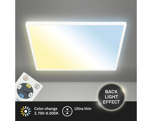 Dimbaar LED-paneel 55W 6000 lm 4000 K CCT verstelbaar wit 56x56 cm slank wit + achtergrondverlichtingseffect