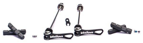 Paire de Roues Vision Trimax Carbon 40mm Boyau Shimano/ Sram 11V
