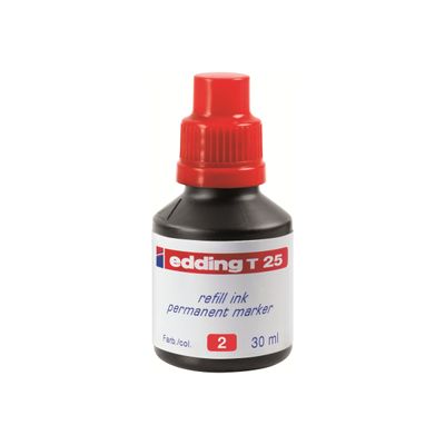 Edding T 25 - Recharge d'encre pour marqueur permanent - Rouge