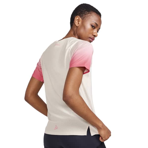 T-shirt trail CRAFT PRO TRAIL SS TEE W ECRU/MULTI