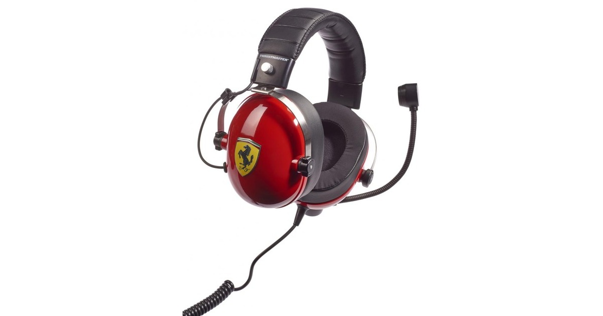 ThrustmasterT.Racing Scuderia Ferrari Edition-DTS over-ear gaming headset  (Rood/zwart, PC, Xbox, PlayStation 4)