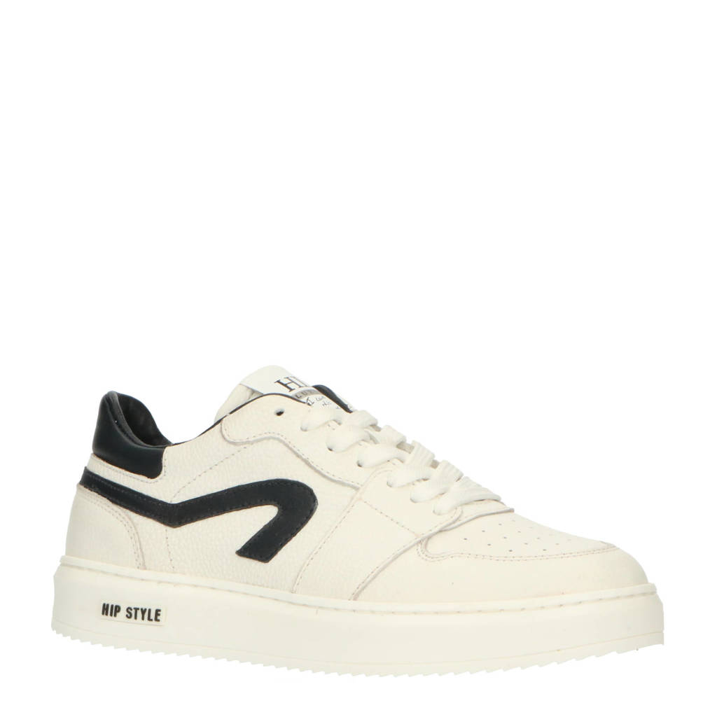 Hip leren sneakers wit
