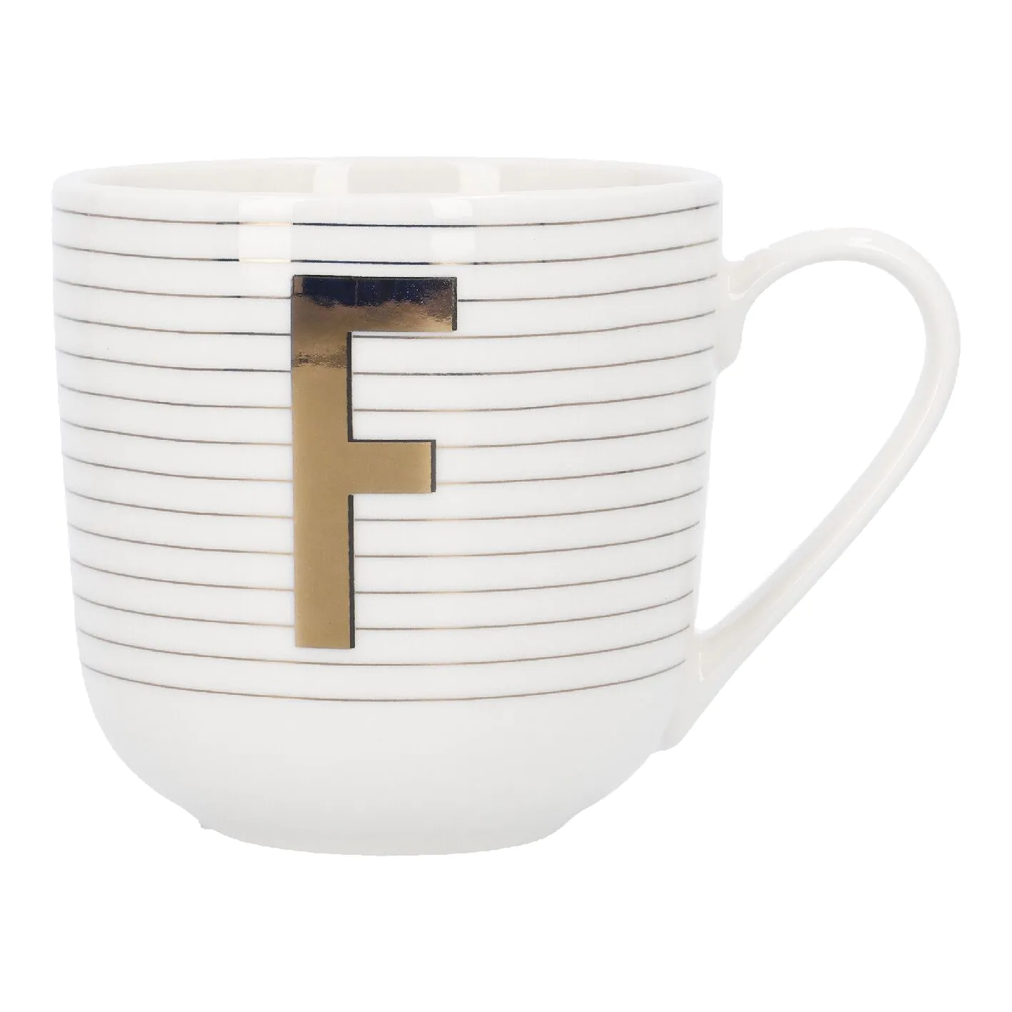Becher mit Buchstabe F