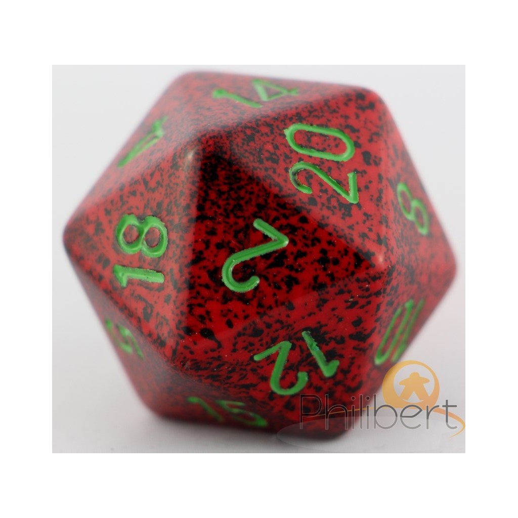 Dé 20 Faces Speckled 34mm
