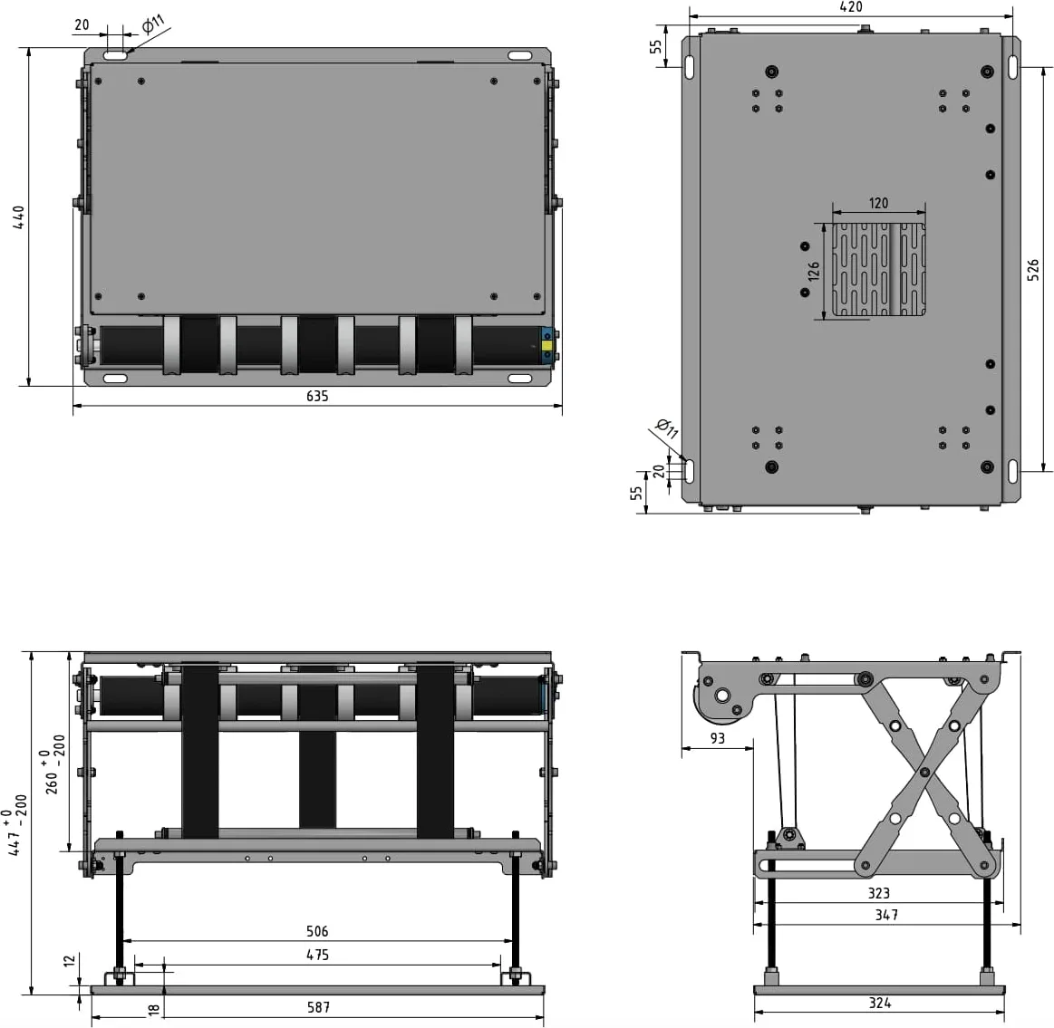 Unitech Systems PLCV5.1 Supports pour vidéoprojecteurs