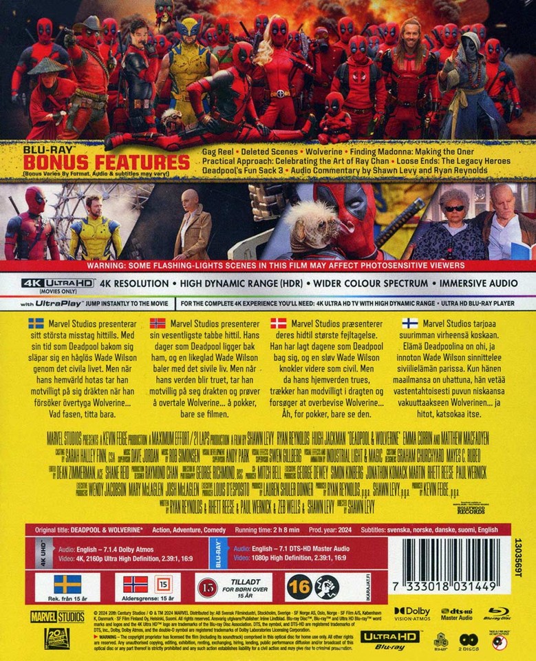 Deadpool & Wolverine - Wolverine art - LIMITED EDITION /STEELBOOK (4K Ultra HD + Blu-ray)
