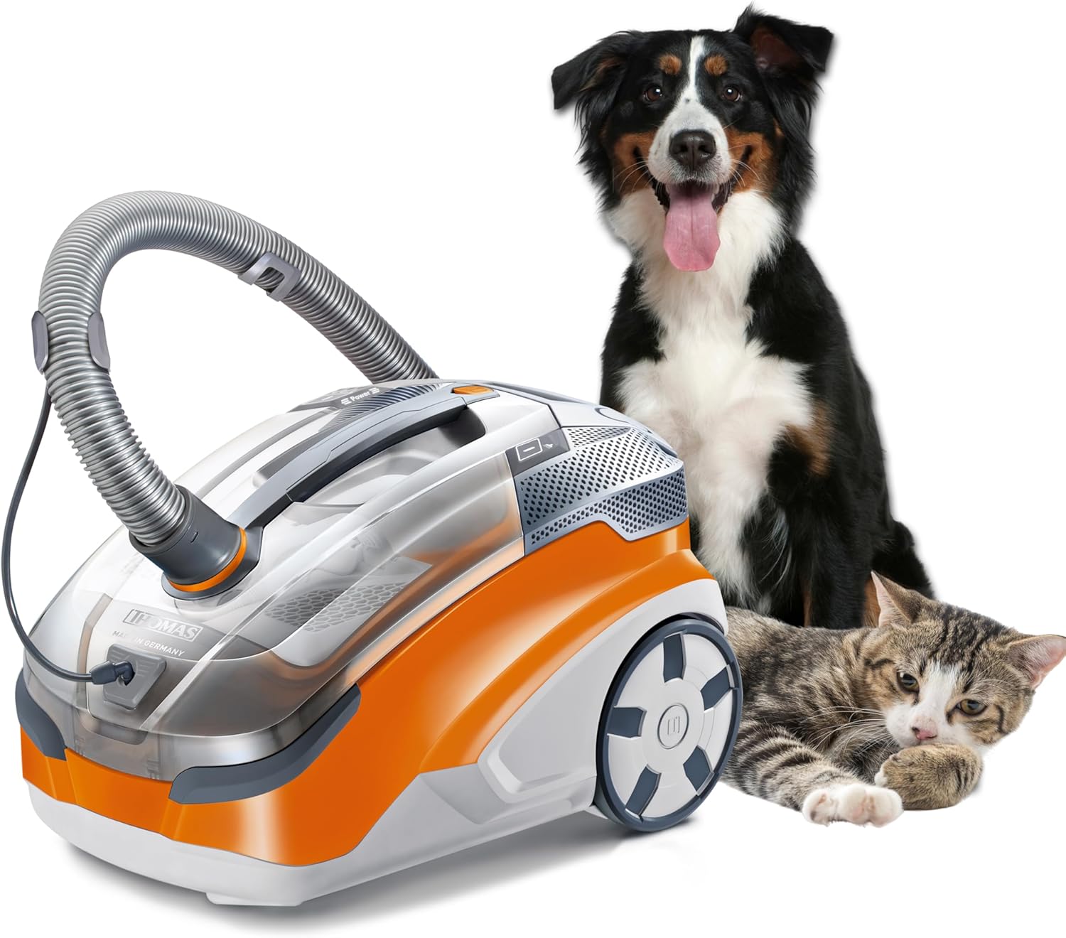 THOMAS Aqua+ PET & Family – 1700 W starker Staubsauger für Tierhaare – Nasssauger & Trockensauger - Polsterreiniger & Staubsauger mit Wischfunktion für Teppich, Sofa, Polster & Matratze