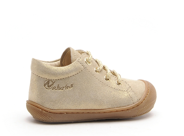 Naturino boots bottine bebe cocoon suede glitter or