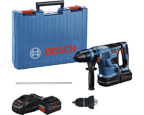 Bosch Professional GBH 18V-34 CF accuboorhamer, inclusief 2 accu's (8 Ah) en lader