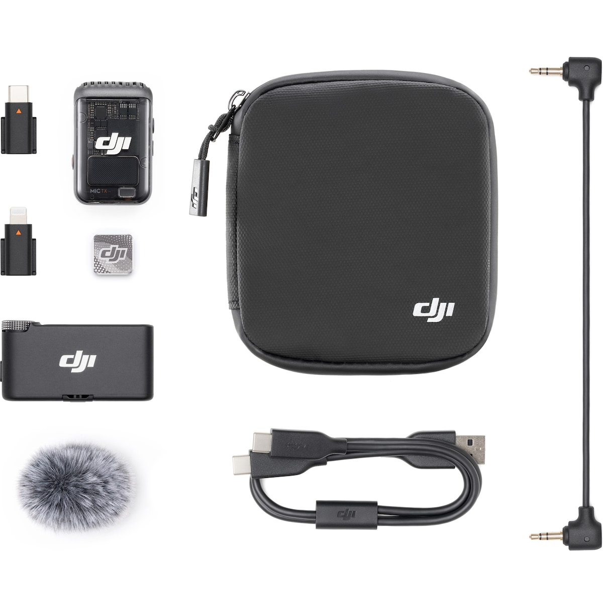 DJI Mic 2 trådløst videomikrofonsett (sort)