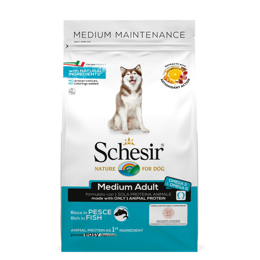 Schesir Hond Dry Maintenance Medium Vis3 kg