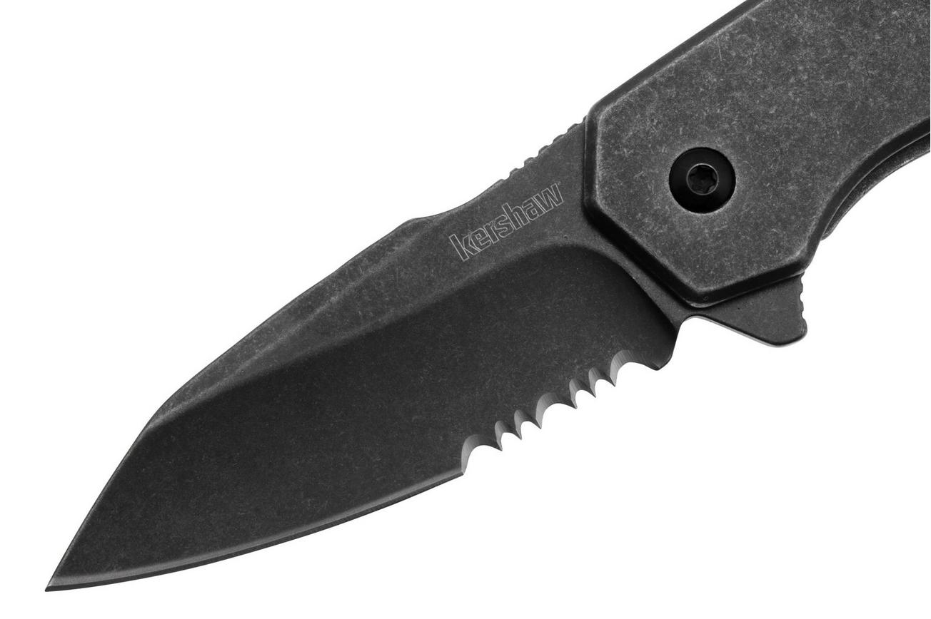 Kershaw Gravel Serrated 2065ST Blackwashed Stainless zakmes