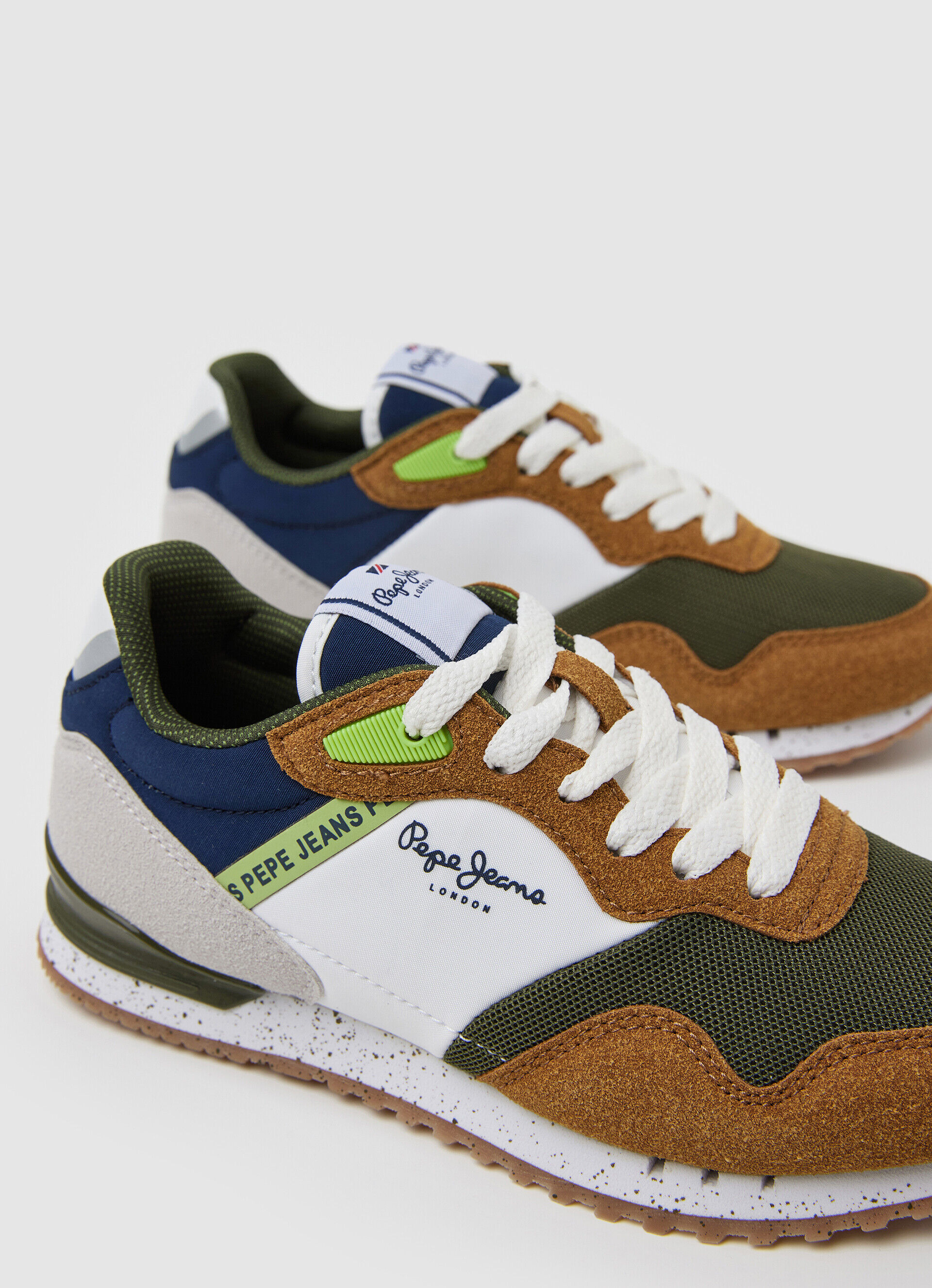 Tênis London May Combined - verde militar
