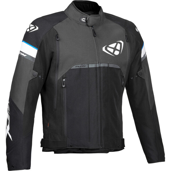 Ixon - Blouson Allroad Noir / Anthracite / Bleu