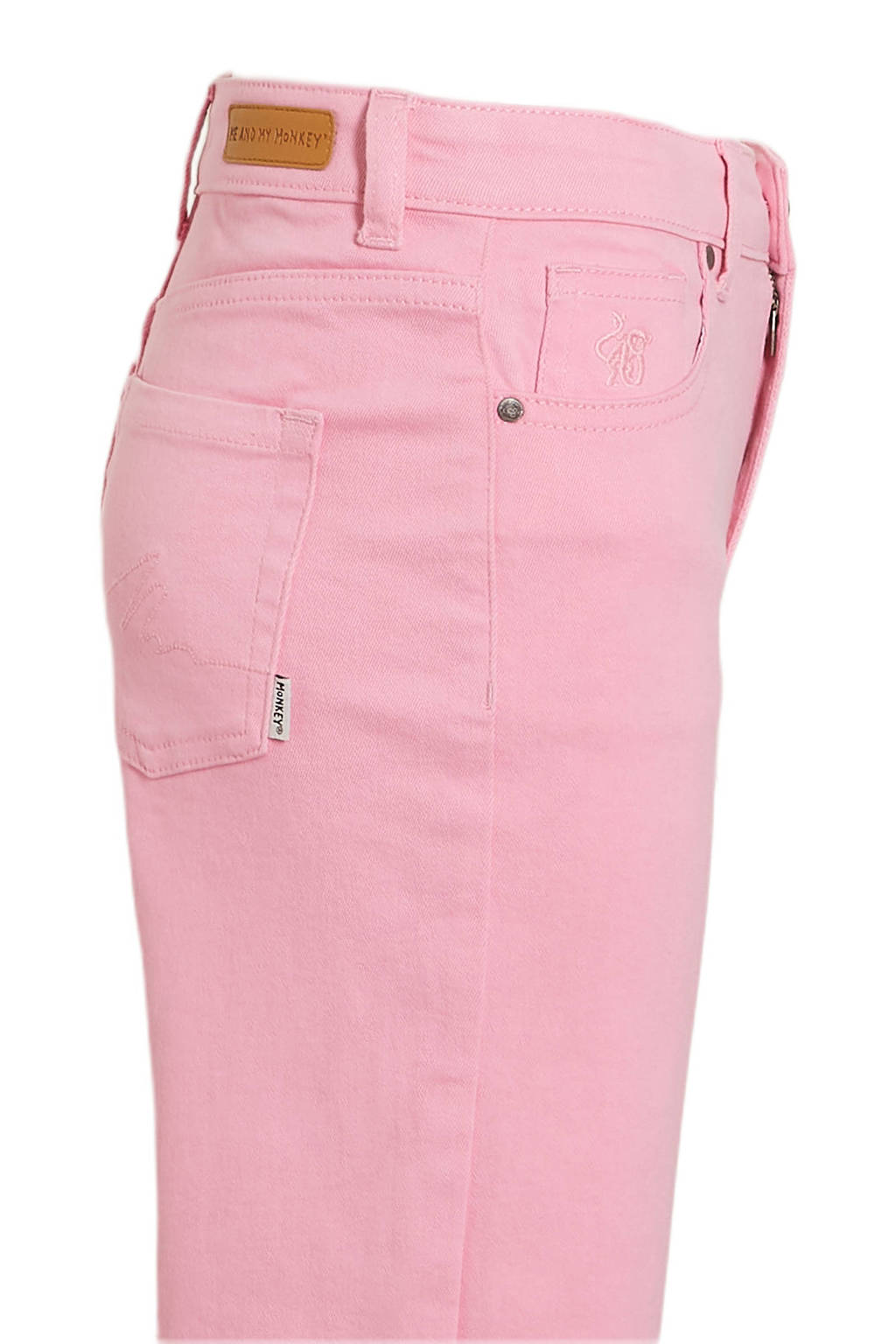 Me & My Monkey high waist wide leg jeans Macha prism pink