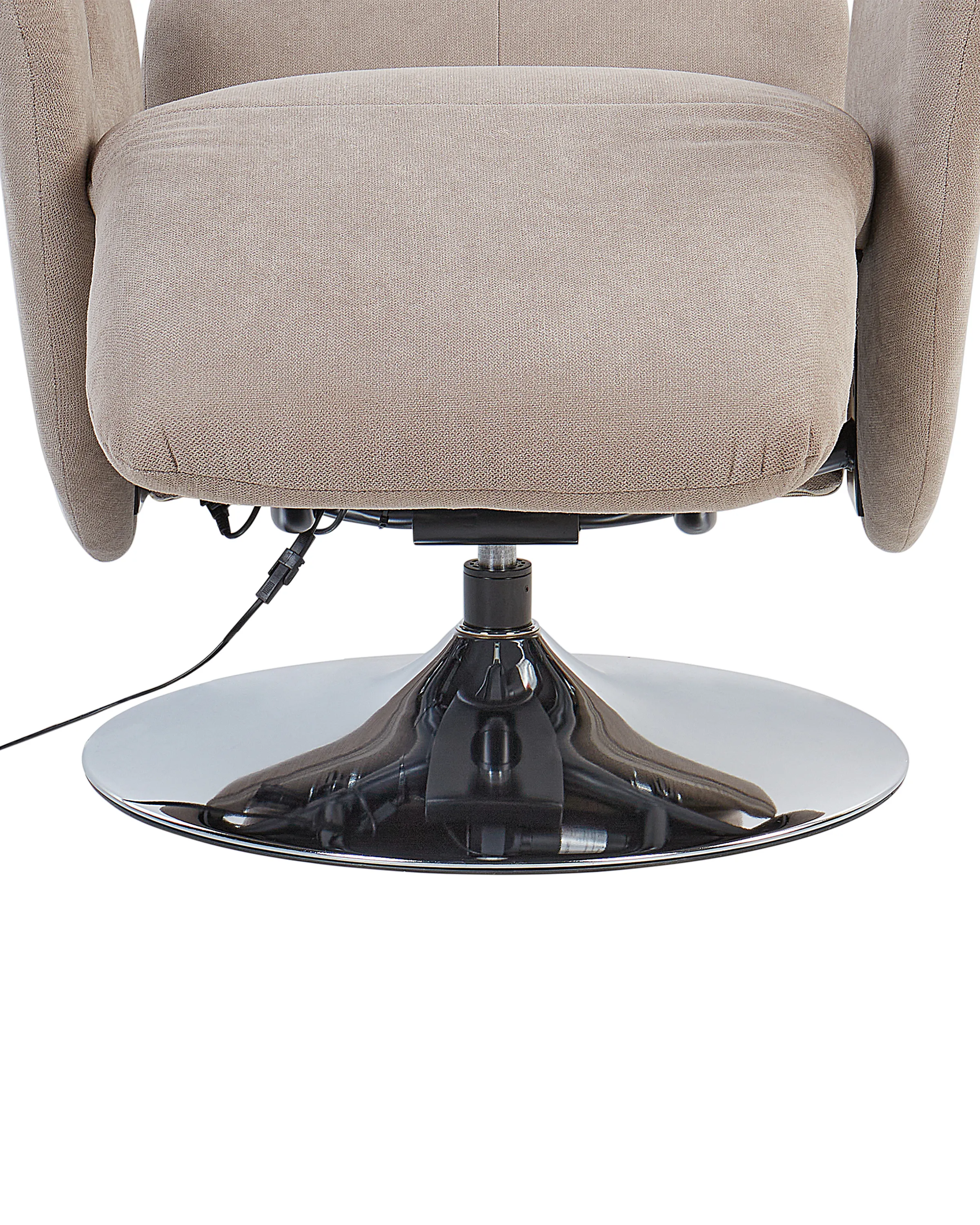 Relaxfauteuil PRIME inclusief voetensteun Stof Taupe