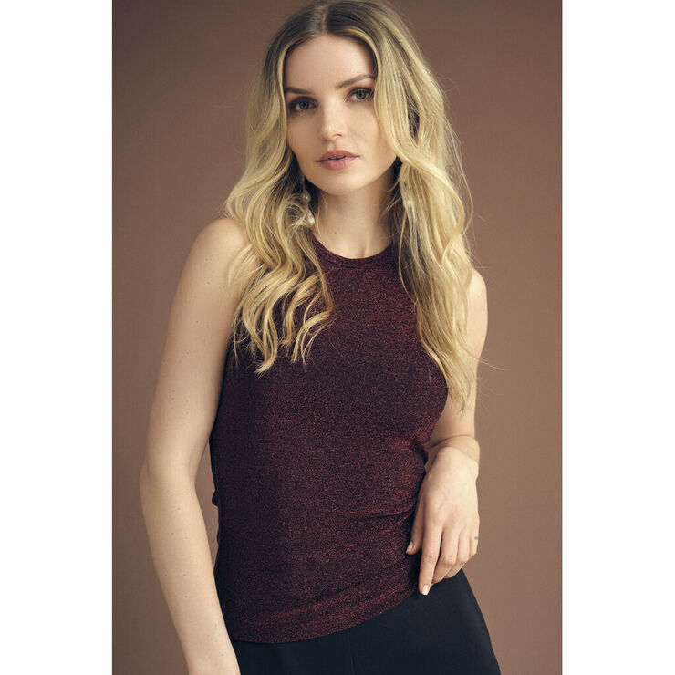 A-VIEW Eva tank top Black/red