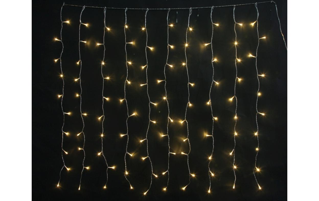LED-Lichtervorhang mit 10 Strängen 100 LED, 100 cmLichtervorhang für den Aussenbereich