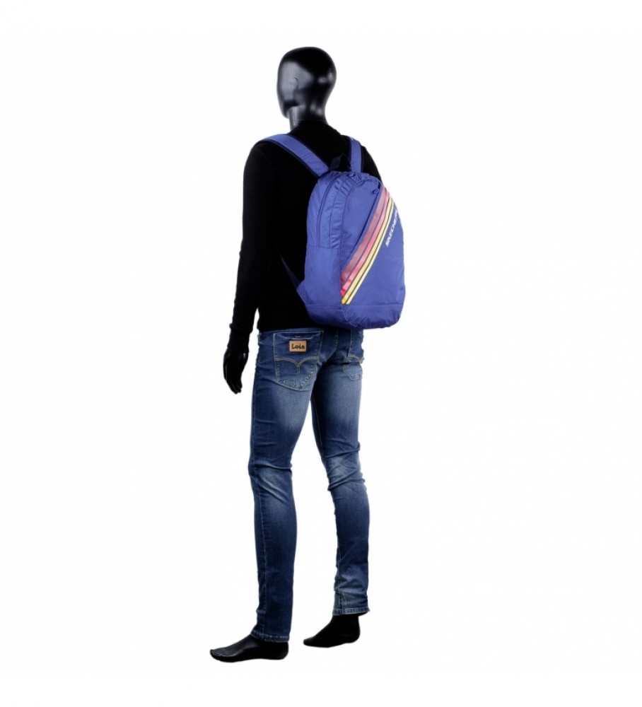 Mochila unissex Skechers com bolso interno para iPad/tablet, Ideal S912, azul - 48 x 31 x 18 cm -