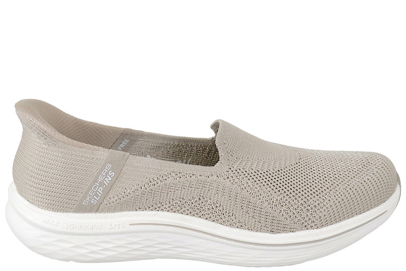 SKECHERS MAX CUSHIONING LITE AURA - TESSA TAUPE BALLERINA