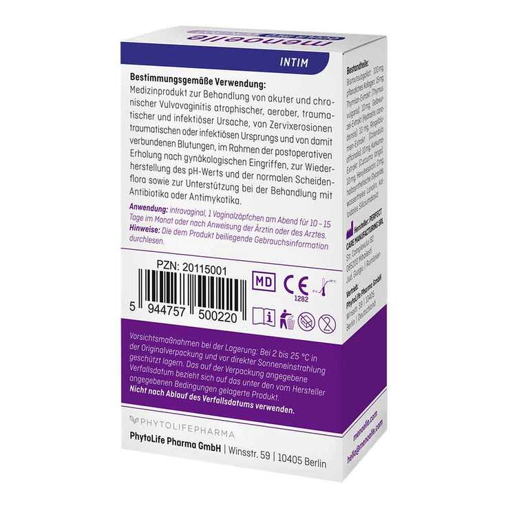 Menoelle Ovula med Cerviron Vaginalovula, 10 St