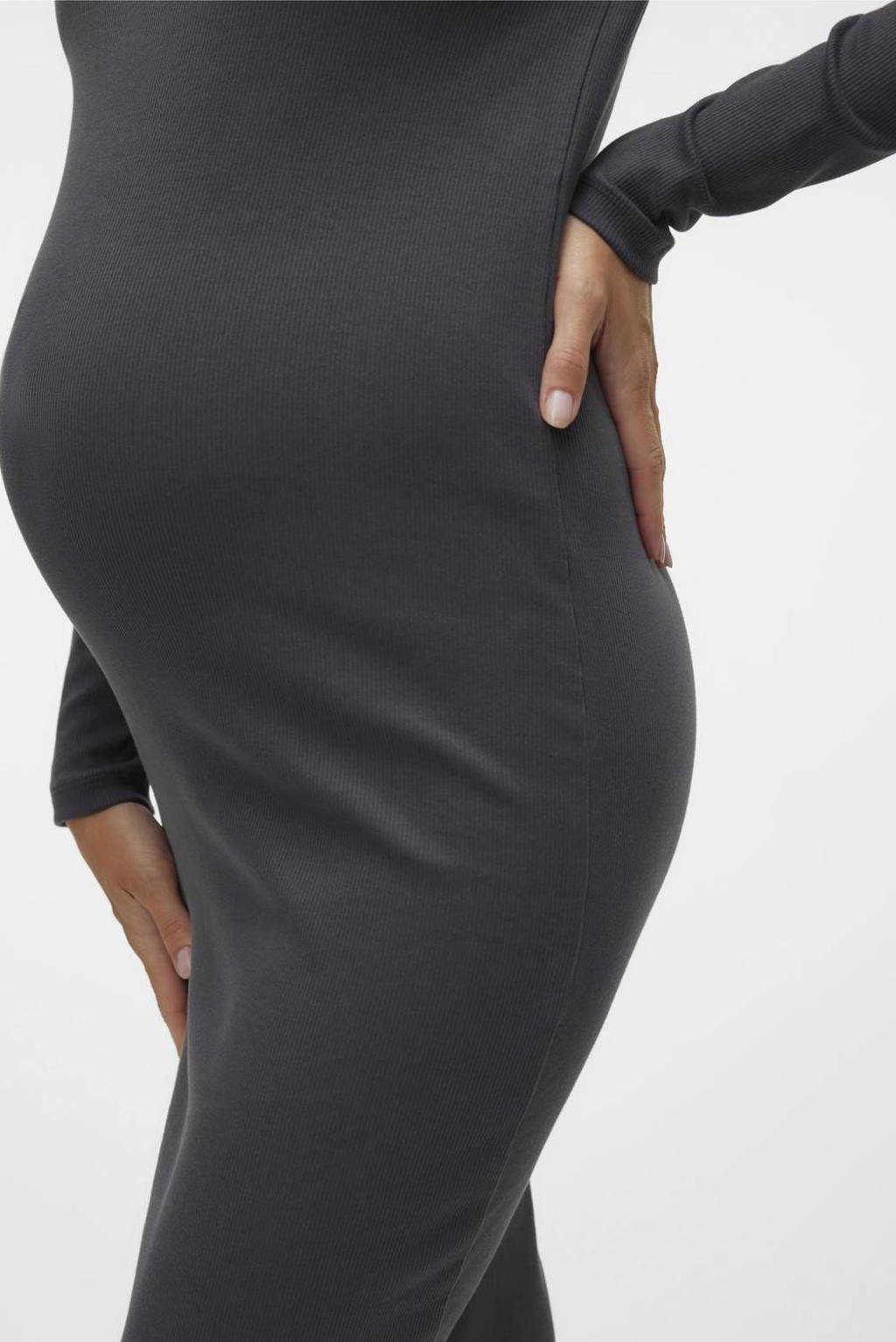 VERO MODA MATERNITY zwangerschaps korte jurk grijs