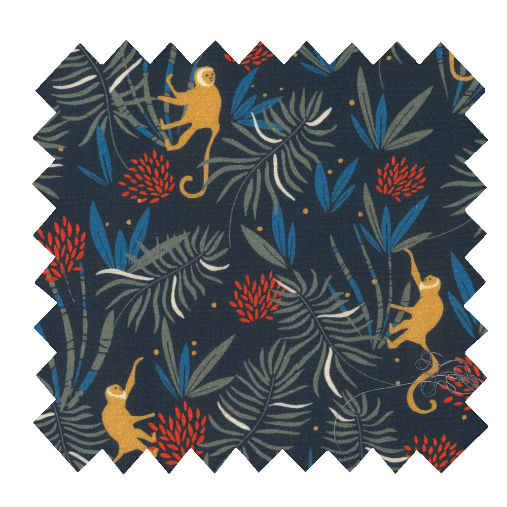 Tissu Coton Au Mètre Jungle Party