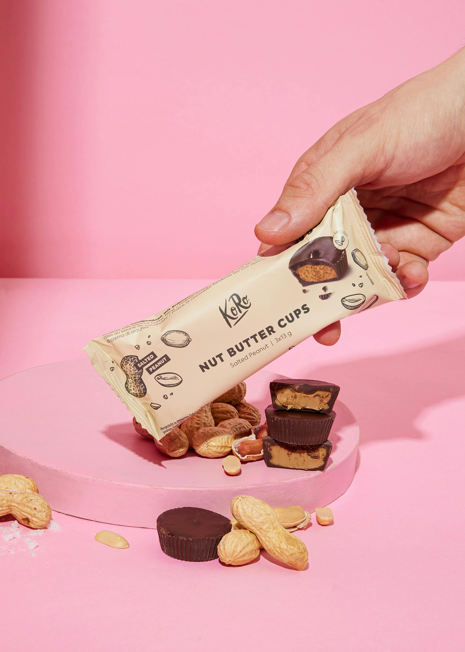 Bio Nut Butter Cups Salted Peanut 3 x 13 g
