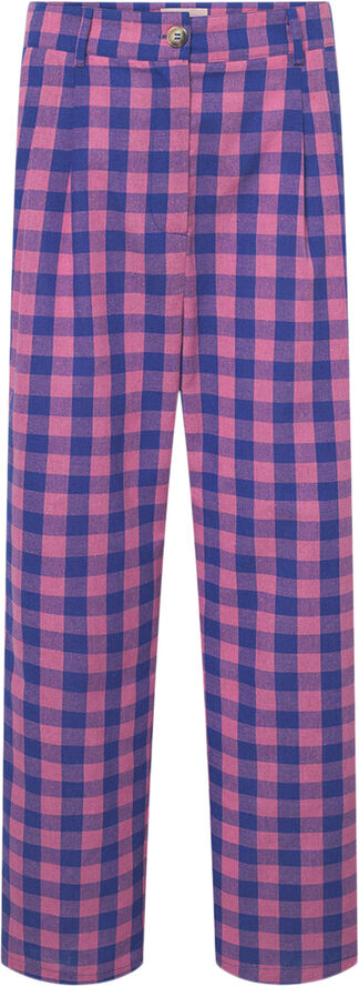 HUNKØN Pamela trousers Pink checked