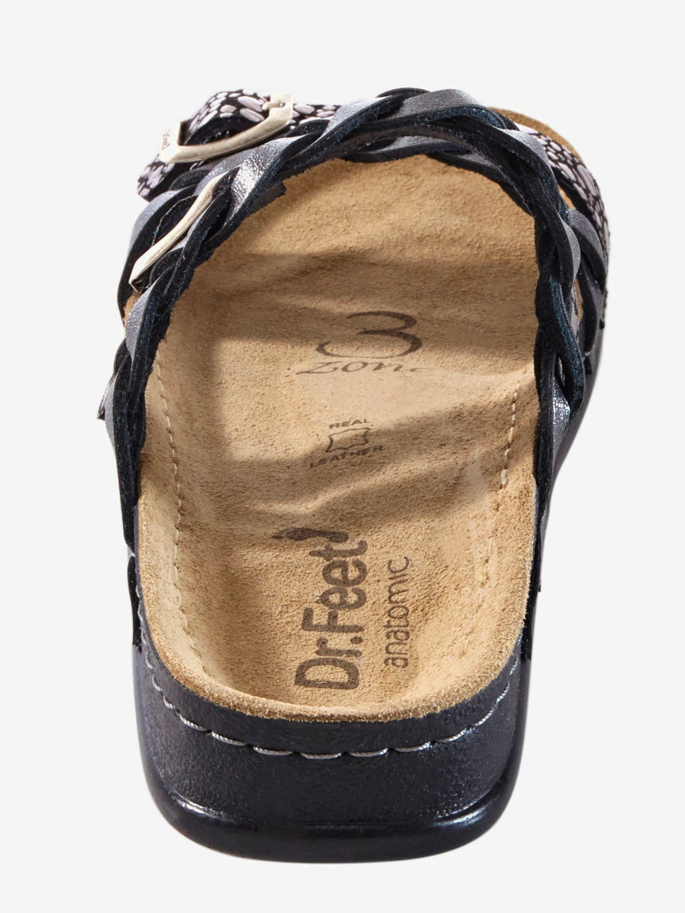Mules dessus cuir vachette véritable