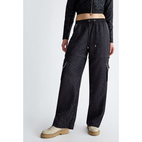 Liu Jo - Pantalón de raso jacquard Negro