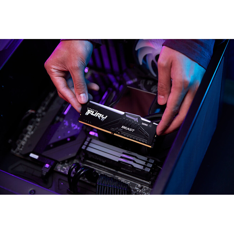 Kingston Fury Beast RGB - 1 x 16 Go (16 Go) - DDR5 6000 MHz - CL36