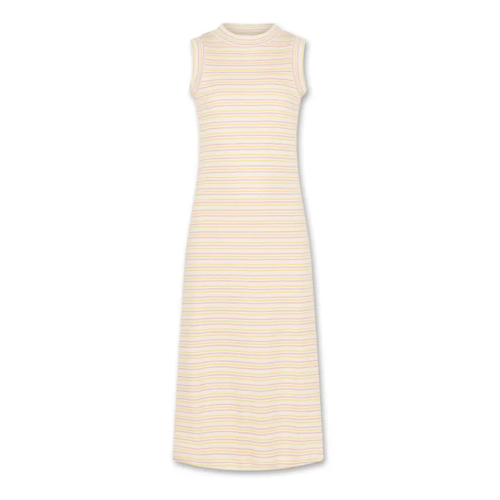 AO76 Robe Jo Logo Rayée | Jaune