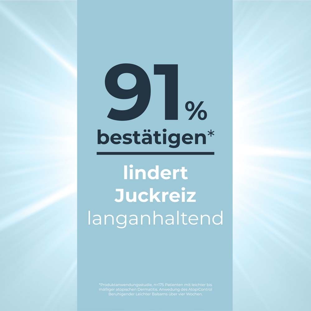 Eucerin® AtopiControl Beruhigender Leichter Balsam – Basispflege für Neurodermitis und sehr trockene Haut - Jetzt 3€ sparen mit Code 