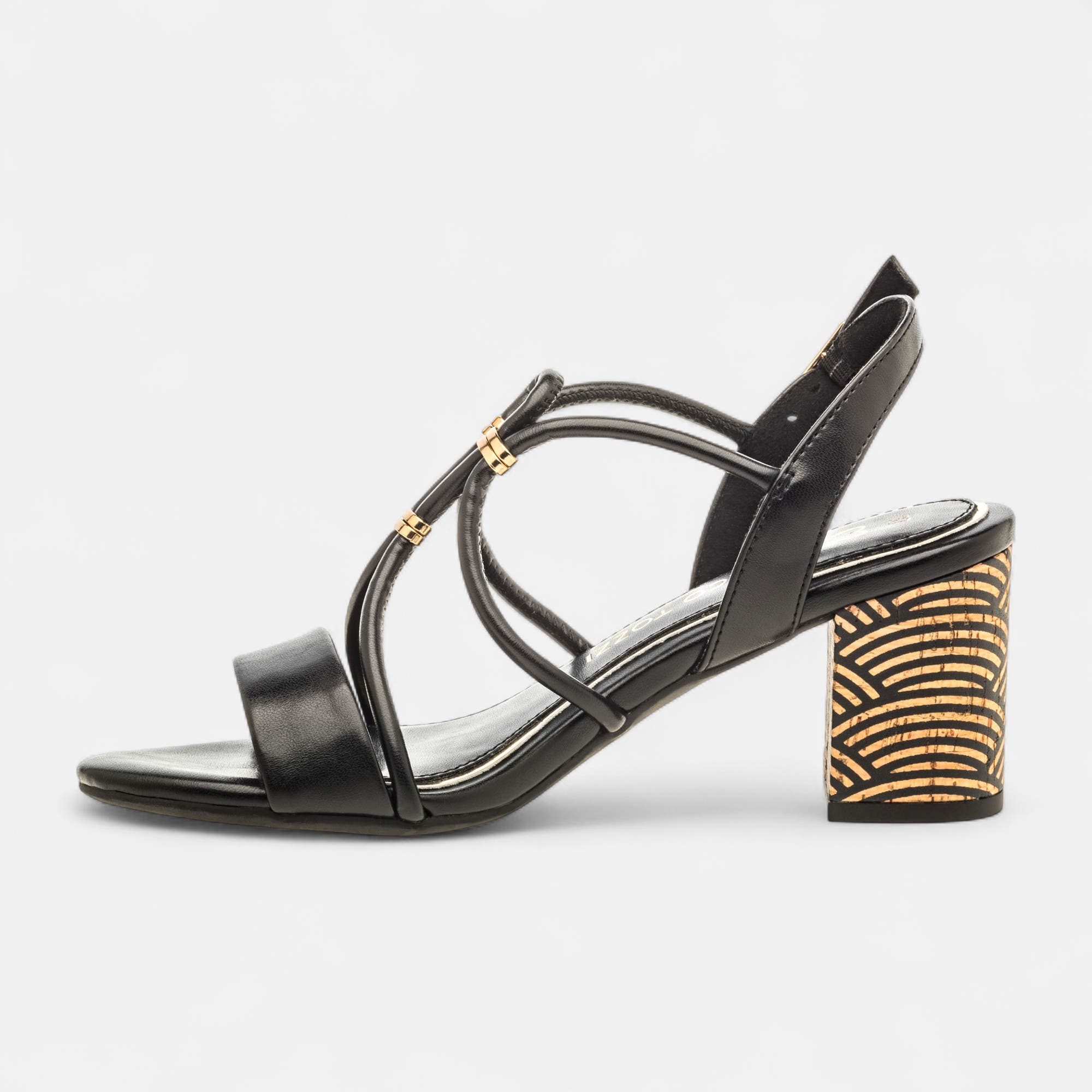Nu-pieds à talon Femme noir