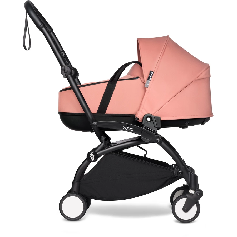 BABYZEN Kinderwagen YOYO2 0+ Black mit Liegewanne Ginger